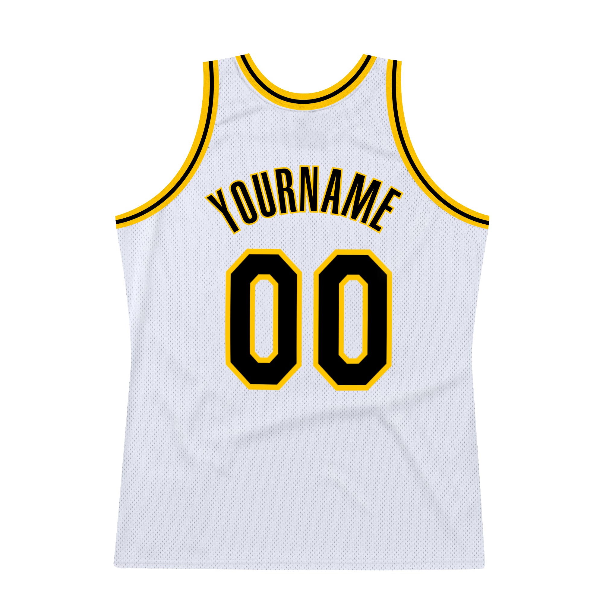 Custom Black Purple-Gold Authentic Throwback Basketball Jersey 3D