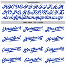 Load image into Gallery viewer, Custom White Royal Authentic Baseball Jersey
