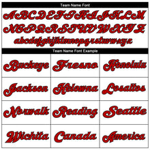 Загрузить изображение в средство просмотра галереи, Custom White Red-Black Mesh Authentic Throwback Football Jersey

