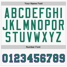 Laden Sie das Bild in den Galerie-Viewer, Custom White Kelly Green-Purple Authentic Baseball Jersey
