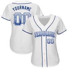 Load image into Gallery viewer, Custom White Royal Authentic Drift Fashion Baseball Jersey
