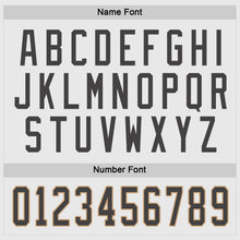Load image into Gallery viewer, Custom White Steel Gray-Old Gold Hockey Jersey
