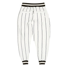 Laden Sie das Bild in den Galerie-Viewer, Custom White Black Pinstripe Black-White Sports Pants
