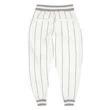 Load image into Gallery viewer, Custom White Gray Pinstripe Gray-White Sports Pants
