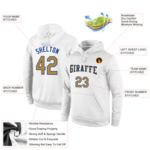 Laden Sie das Bild in den Galerie-Viewer, Custom Stitched White Old Gold-Royal Sports Pullover Sweatshirt Hoodie

