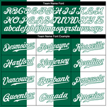 Load image into Gallery viewer, Custom White White-Kelly Green 3D Pattern Design Coconut Trees Authentic Baseball Jersey
