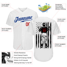 Laden Sie das Bild in den Galerie-Viewer, Custom White Royal-Red Authentic Baseball Jersey
